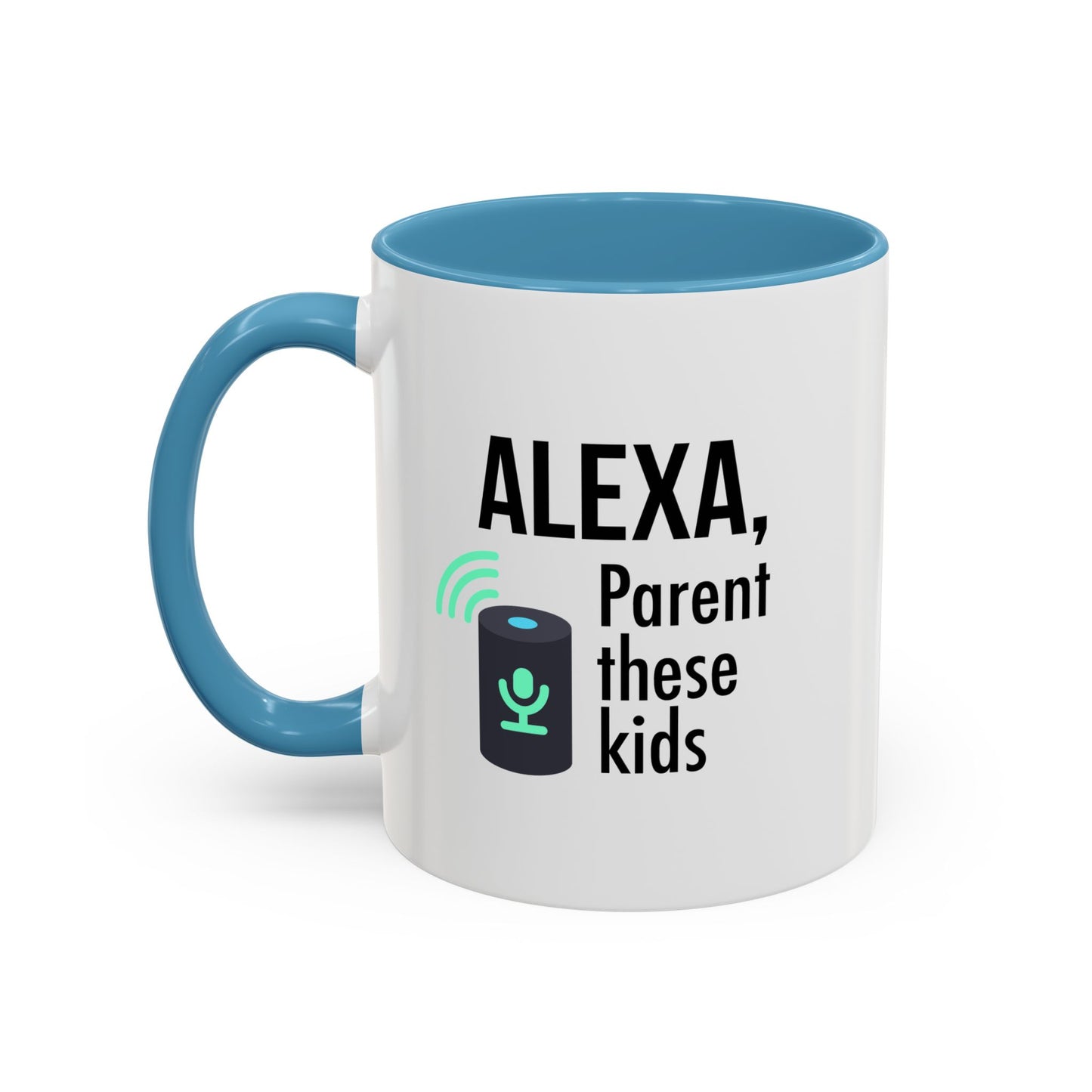Mug, White - Humorous Alexa Coffee Mug - Perfect Gift for Tech-Savvy Parents