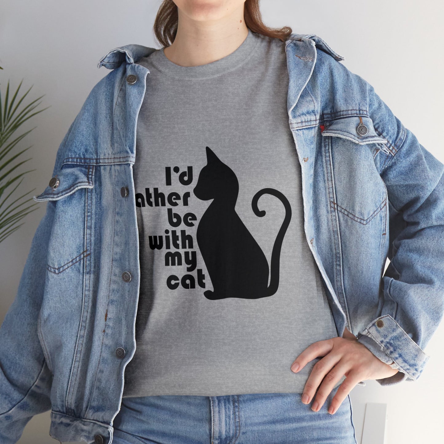 T-Shirt - Rather be with my Cat