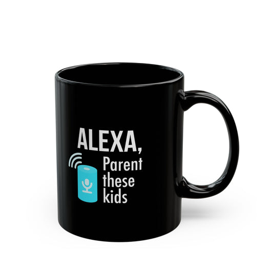 Mug, Black - Funny Parenting Mug - Perfect Gift for Tech-Savvy Parents