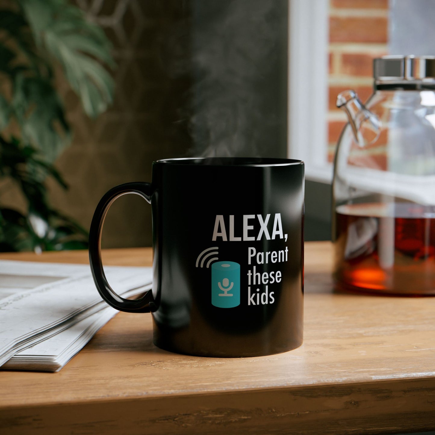 Mug, Black - Funny Parenting Mug - Perfect Gift for Tech-Savvy Parents