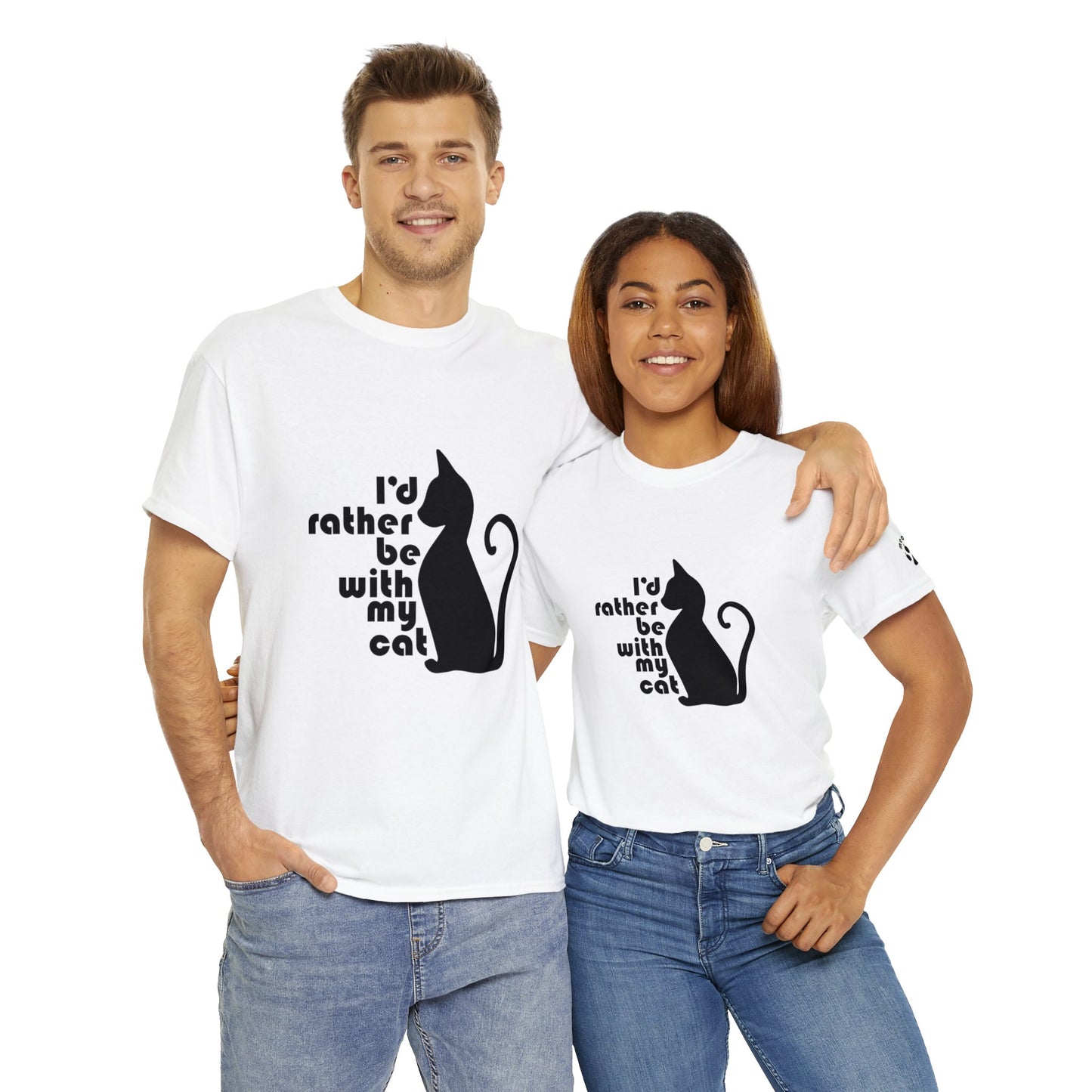 T-Shirt - Rather be with my Cat